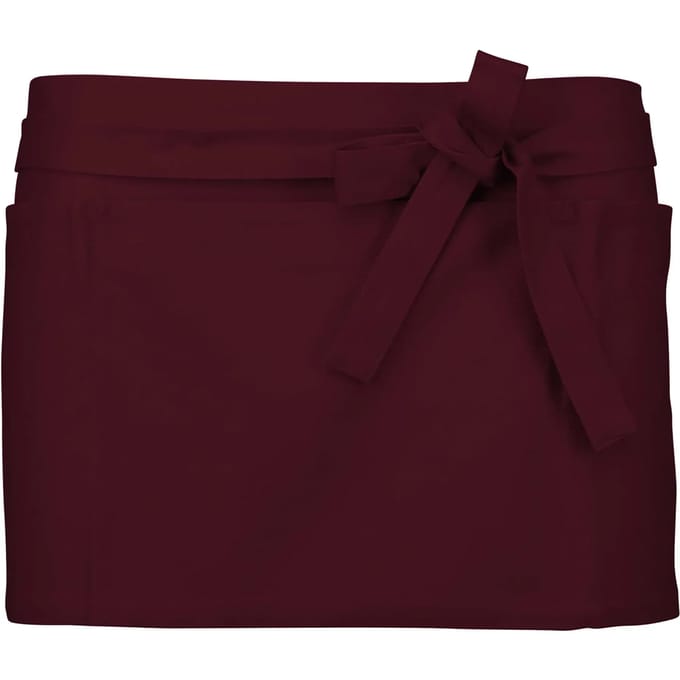 Kariban Katoenen kort schort K886 - Wine - One size