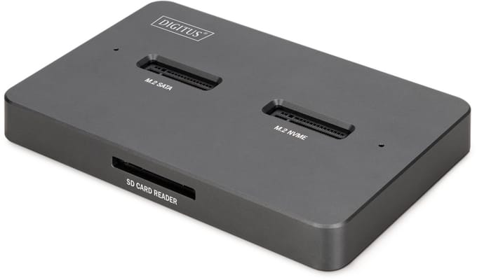DIGITUS - SSD docking station - M.2 NVMe Card / SATA - USB-C 3.2 (Gen 2)