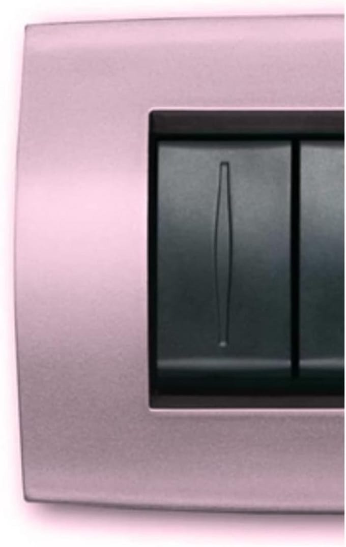 Zachte Metalen Afdekplaat 6 Modules Lila Universeel
