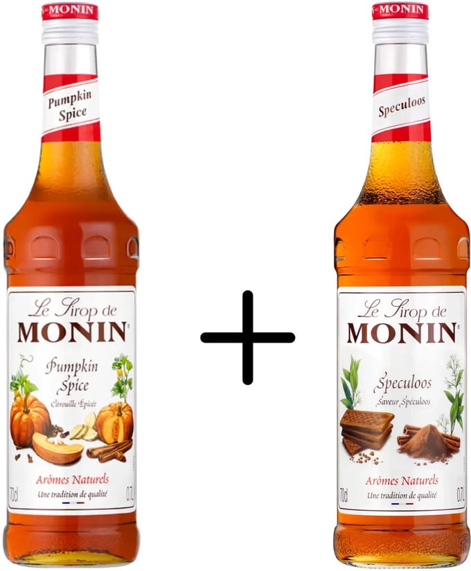 Monin Pumpkin Spice + Monin Speculoos