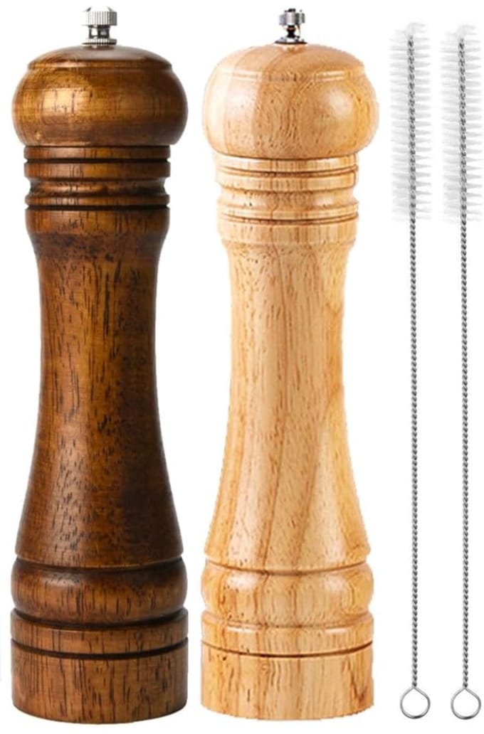 VLSelect® Peper en Zoutmolen Set - Pepermolen - Zoutmolen - Handmatig
