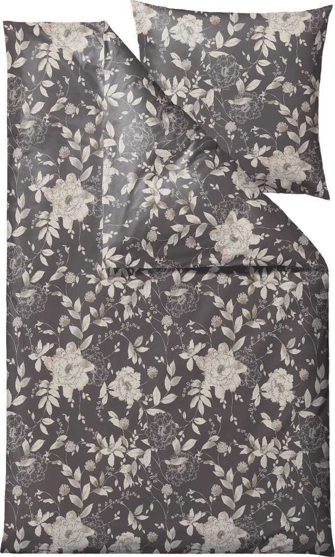 Södahl organic Garden Bloom Beddengoed 135 x 200 cm Grey