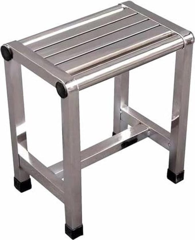 Douchekruk - Badkamerzitje - Veilig Douchen - Antislip Stabiliteit - Tot 150kg - Zilver