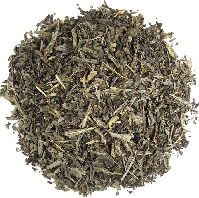 De Kruidenbaron - China Sencha cafeÏnevrije groene thee - 1 kilo