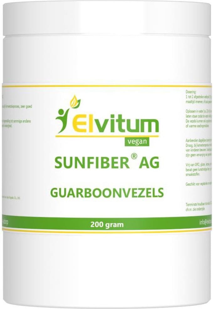 Elvitum Sunfiber AG guarboonvezels 200 Gram