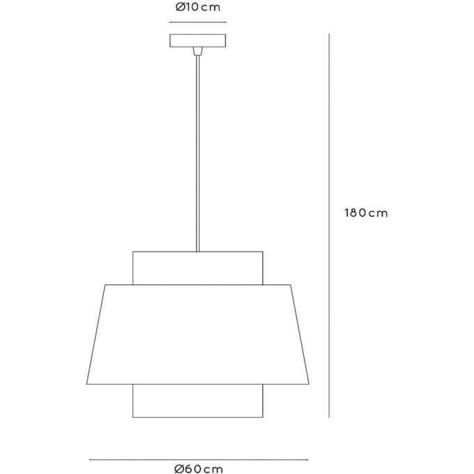 Lucide TRIBUTE - Hanglamp - Ø 60 cm - 1xE27 - Beige - Japandi