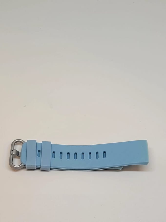 Go Go Gadget - Schubben Siliconen Bandje - Sportbandje - Fitbit Charge 3 & 4 - M/L - Blauw