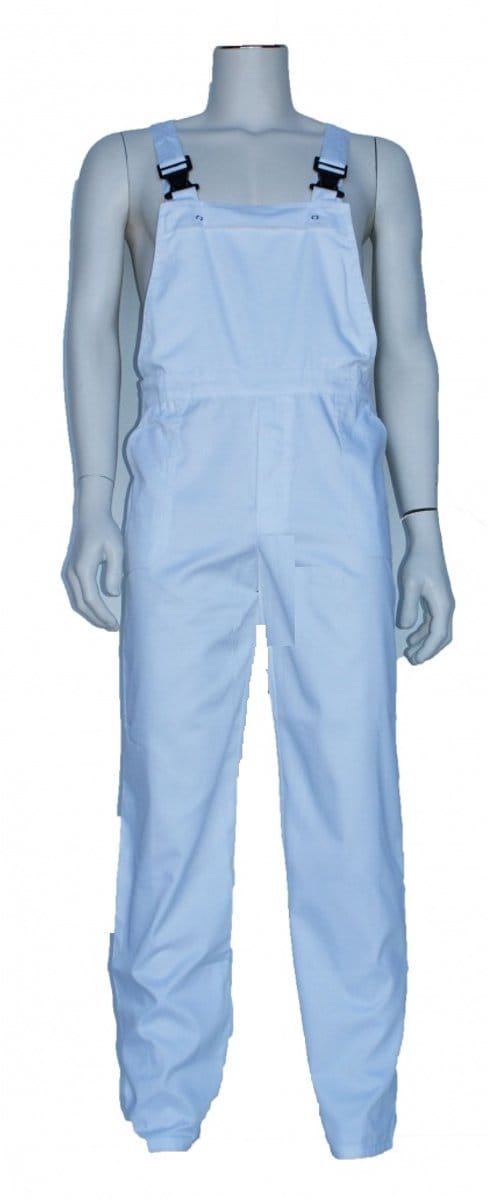 Top Rock Tuinoverall volw TB6535-009 poly/katoen - Wit - 62