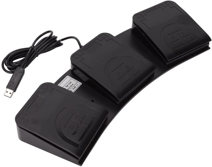 Store_7 - USB-voetpedaal - MIDI-controller - Programmeerbaar - 3-toetsen - Actieschakelaar - Ideaal voor gamers en creatievelingen