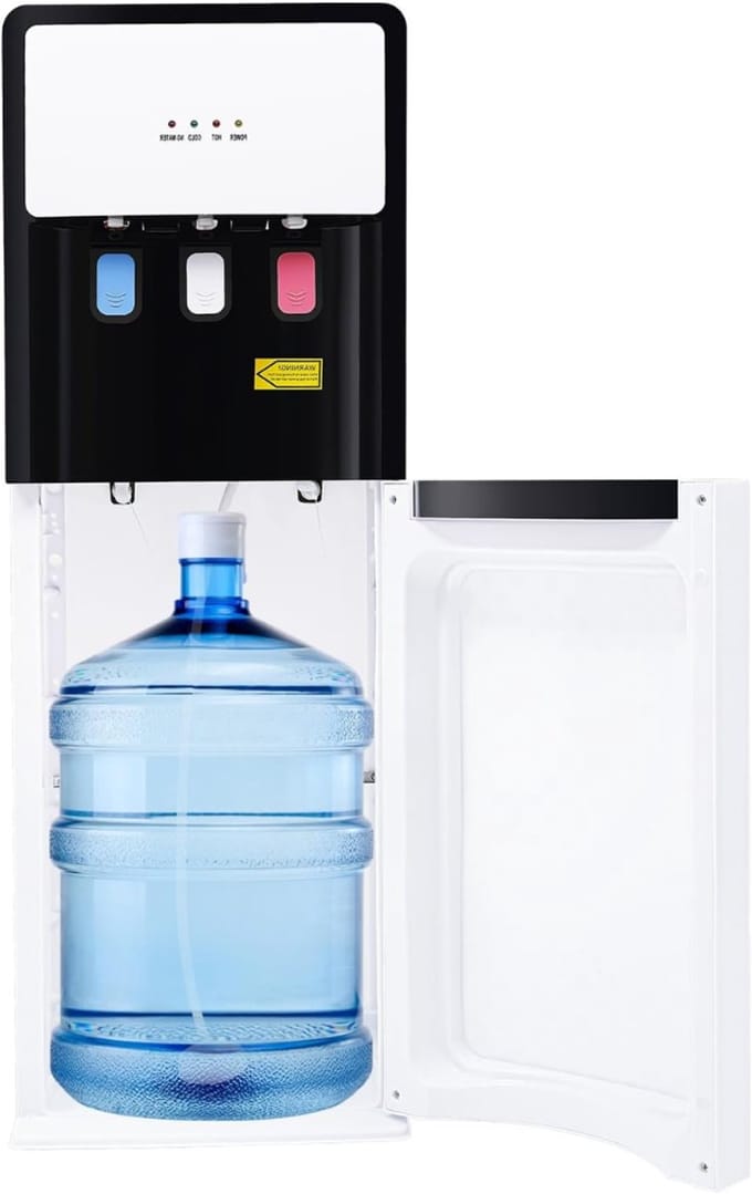 CLVP® Waterdispenser Met Koud Water - Waterkoeler - Zwart en Wit