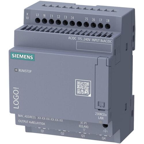 Siemens Logo! 9 6ED1052-2FB08-0BA3 PLC-aansturingsmodule 115 V/AC, 115 V/DC, 230 V/AC, 230 V/DC