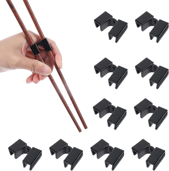 Herbruikbare Eetstokjes Set van 10, Ideaal voor Beginners en Kinderen, Oefen Eetstokjes voor Gemakkelijk Gebruik en Training