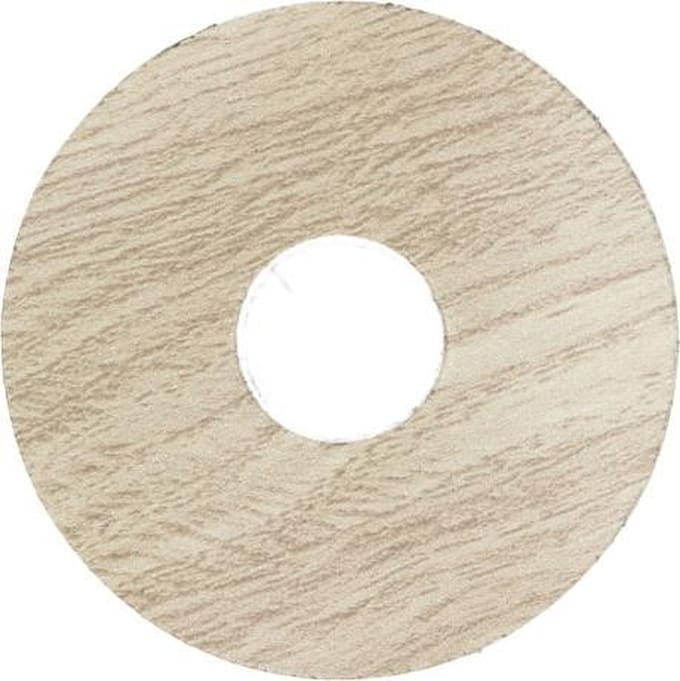 Zelfkl. rozet (17 mm) eiken wit getint (10 st.)