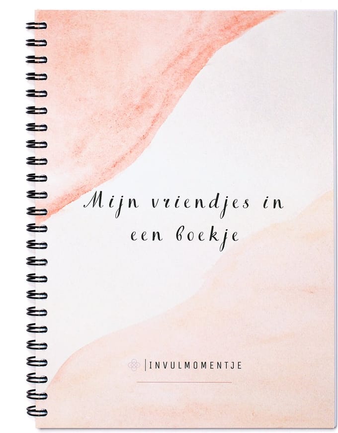 Vriendenboekje Invulmomentje - Roze
