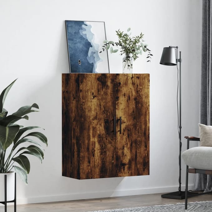 vidaXL Bovenkast 69,5x34x90 cm gerookt eikenkleurig