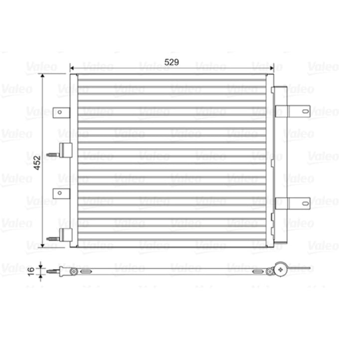 Condensator, airconditioning VALEO 814196
