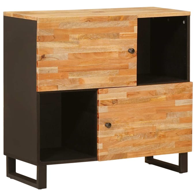 vidaXL - Bijzetkast - Bruin - 80 - x - 33 - x - 75 - cm - Massief - Mango - Hout