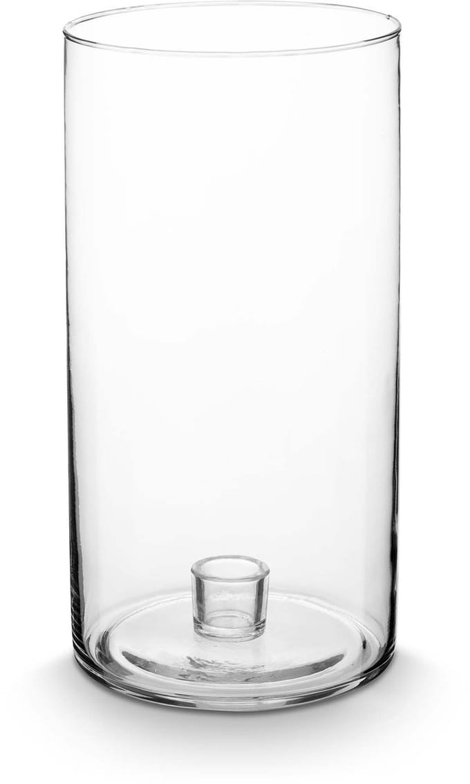 vtwonen Kaarsenhouders - Clear - Kandelaar van Glas - Transparant - 13x25cm