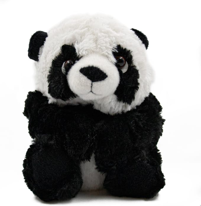 PIA Soft Toys - Pluche Knuffeldier Panda - 16 cm