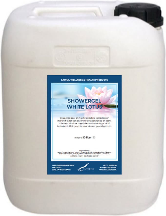 Douchegel White Lotus - 10 Liter - 2 in 1 voor lichaam en haar - Showergel
