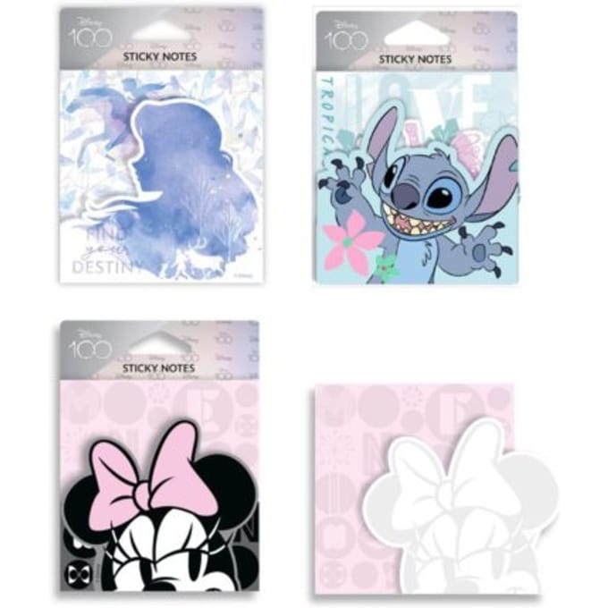 Disney 100 opal collection - sticky notes 3 stuks minnie, alice & stitch, assorti