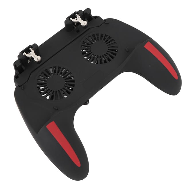 Telefoon Spel Controller 2 Snelheden Dubbele Ventilator L1 en R1 Triggers Gaming Console Grip voor 4,7 tot 6 inch Scherm black
