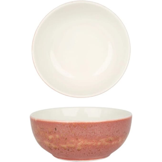 Rinart Kommetje - Rosa - Porselein - 12 cm (300cc) - set van 6
