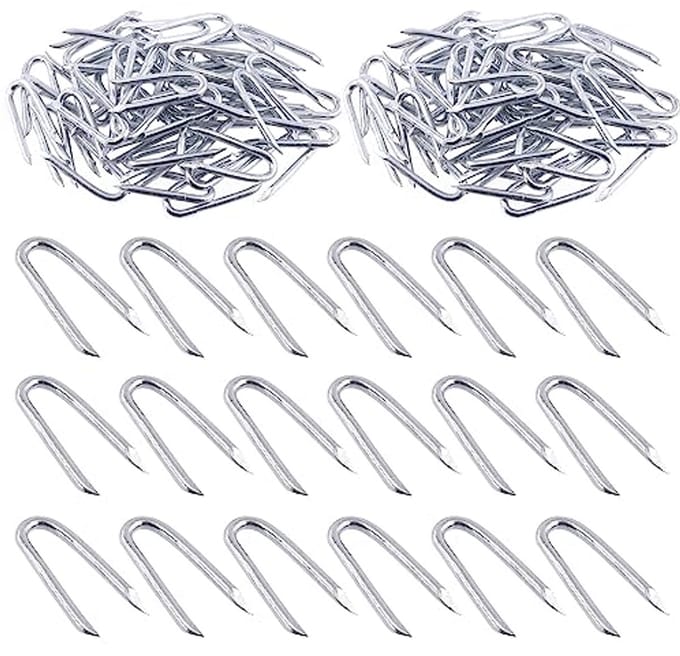 200 Stuks 3/2 " - 0.16 " × 1.57" Staaldraad Hek Nietjes voor Omheiningen