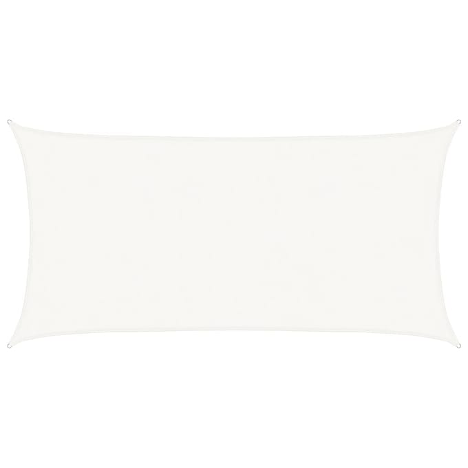 vidaXL - Zonnezeil - 160 - g/m² - 4x7 - m - HDPE - wit