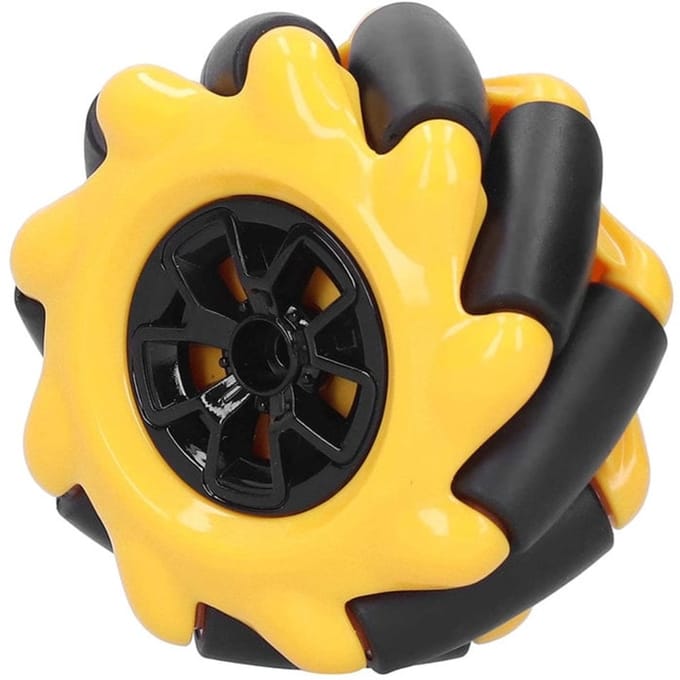 OTRONICÂ® Mecanum Wiel /Omnidirectioneel Wiel - 60MM-K Geel - Set van 4