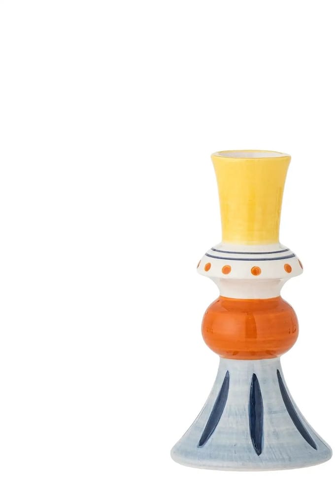 Bloomingville Vaas aardewerk geel Kairi 14cm
