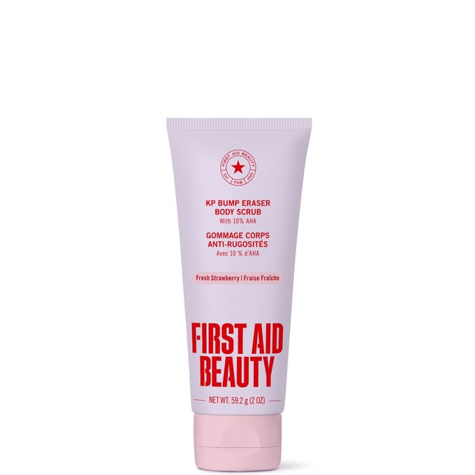 First Aid Beauty KP Bump Eraser Body Scrub with 10% AHA – Fresh Strawberry 56.7g