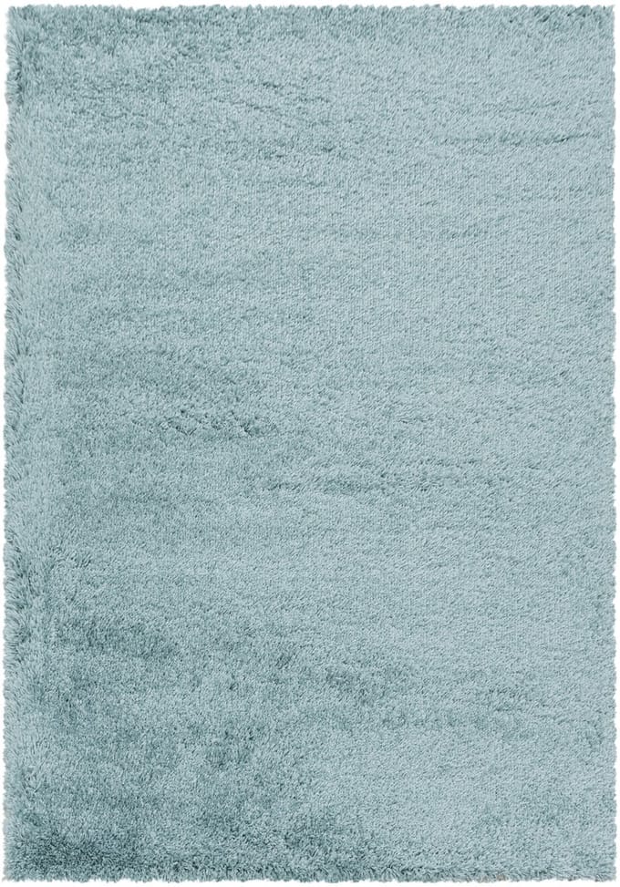 Extra hoogpolig shaggy vloerkleed Fluffy - blauw - 80x150 cm