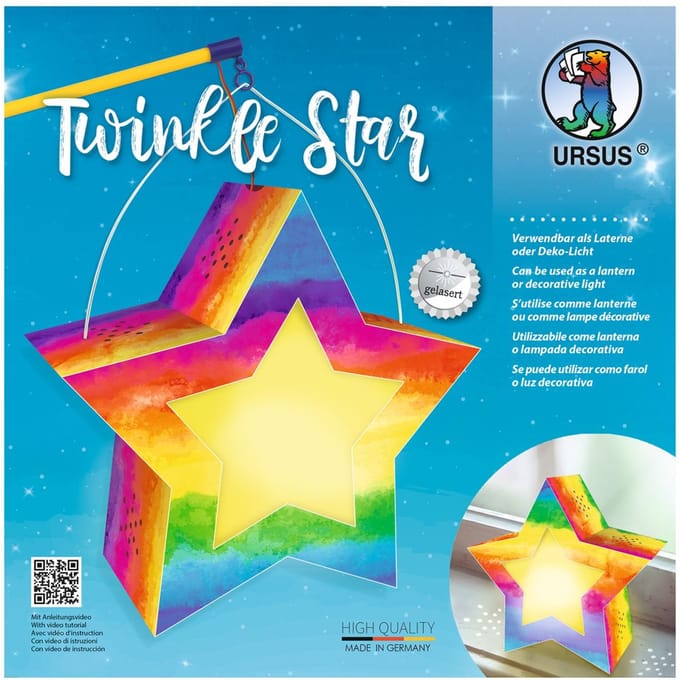 Lantaarnknutselkit "Twinkle Star" - Regenboog