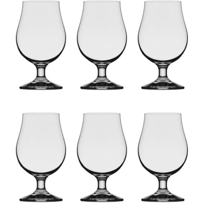 Set 6 verres à bière tulipe Berlin 0,3L - Verre premium, lave-vaisselle, forme idéale pour arômes