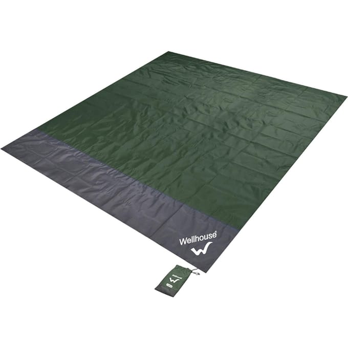 Tapis en polyester imperméable à l'eau L (2 x 2.1m) vert d’armée