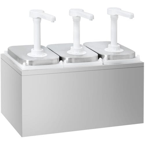 GGM Gastro Saucenspender - 3x 2 Liter - inkl. Edelstahlgestell
