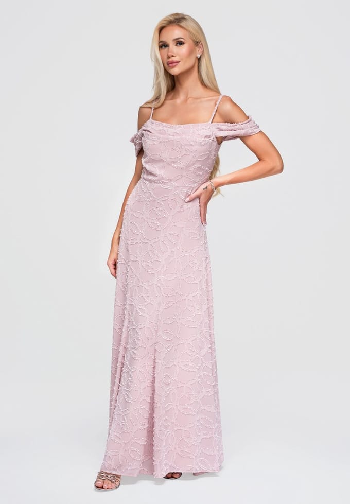 LARICA Jurk - Rits - Gebloemd - Jurk Roze L