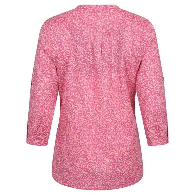 Mountain Warehouse Dames/Dames Petra Gebloemd 3/4 Mouw Shirt (Helder Roze)
