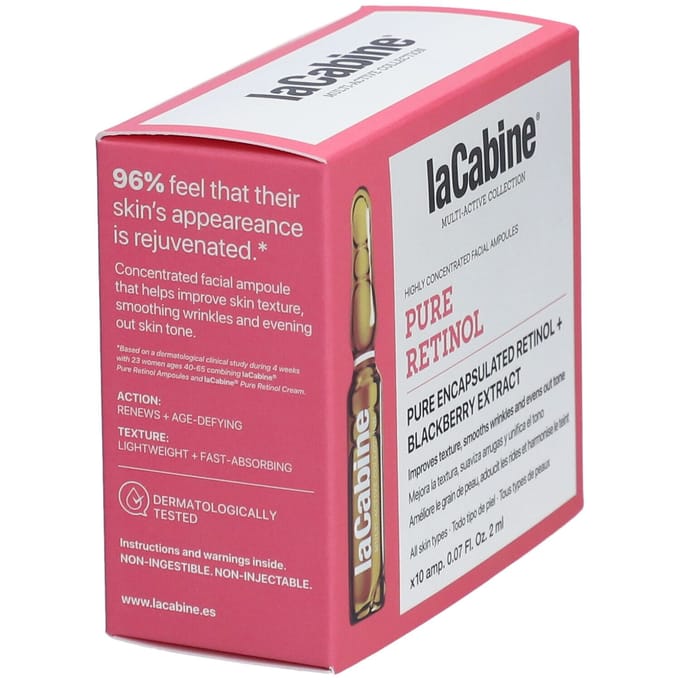 laCabine® PURE RETINOL AMPOULES 10x2 Ampoules (flessen)