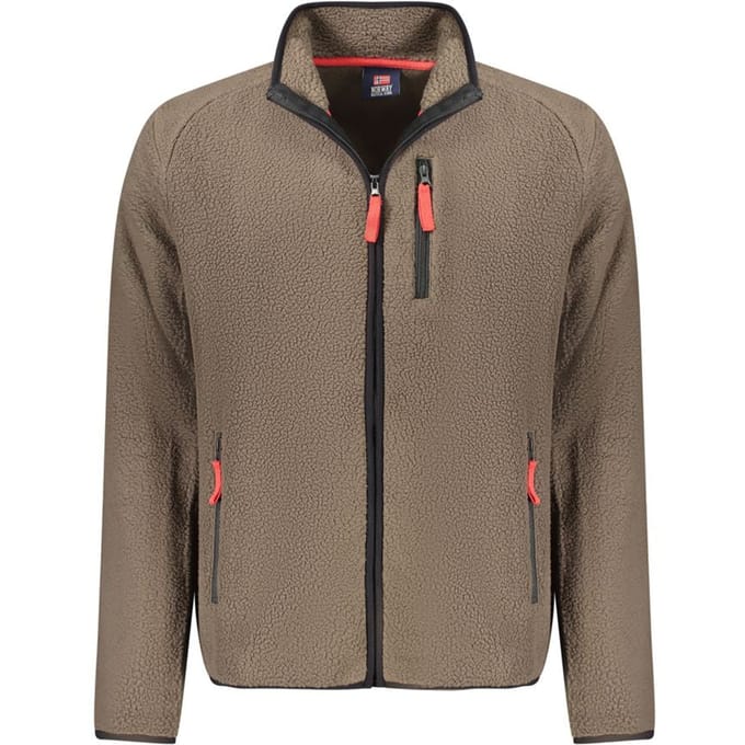 Noorwegen 1963 Marrone Polyester Heren Sweatshirt