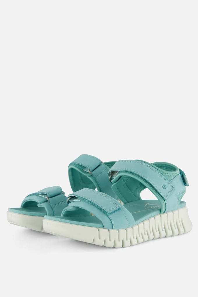 Ecco Ecco Gruuv Sandalen blauw Leer