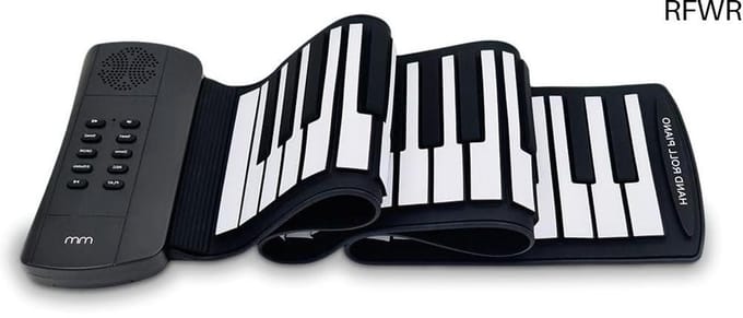 RFWR® Draagbare Oprolbare Piano met 61 Toetsen en Opname Functie