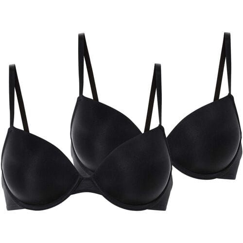 esmara 2 dames BH's (Zwart, 85B)