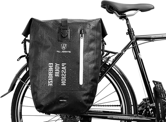 Fiets Back Seat Carry Bag - Plankbag Unilaterale Frame Tas - Lange Afstand Reizen - Waterdichte PVC Polyester