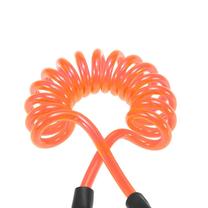 1.2m  4ft Laisse de Surf Enroulée Laisse de SUP Corde de Jambe Élastique Sécurité Extérieur Sangle SUP orange