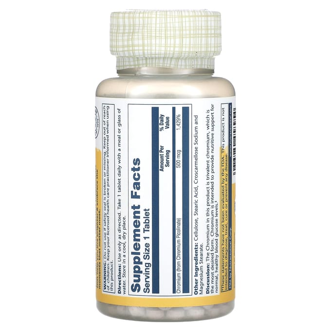 Chroompicolinaat, 500Mcg, 60 Tabletten