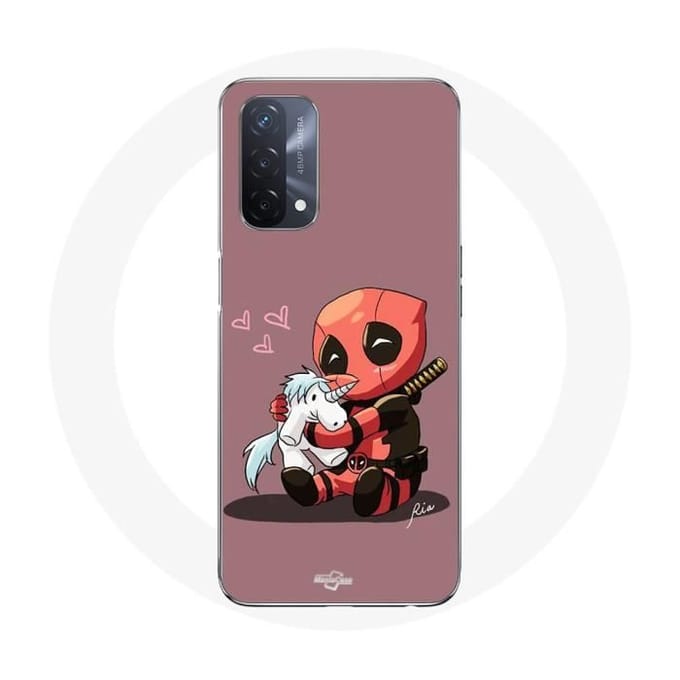 Oppo A93 5G Baby Deadpool-hoesje met eenhoorn