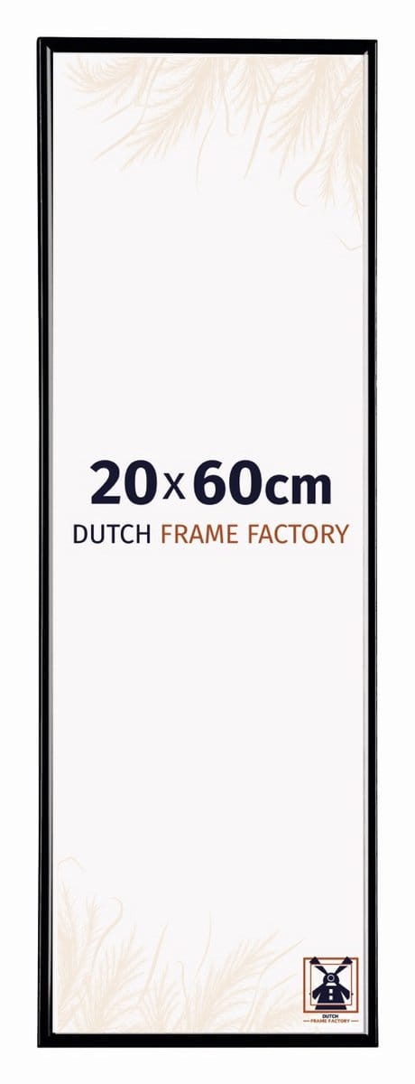 Fotolijst 20x60 cm - Kunststof - Zwart Hoogglans - Easy