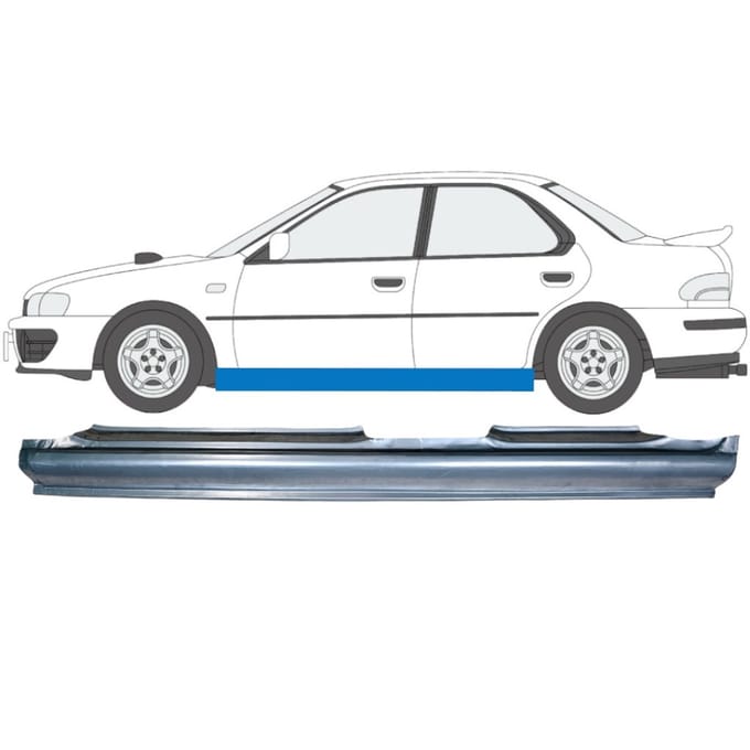 Volledige dorpel voor Subaru Impreza GC GF 1992-2000 / Links